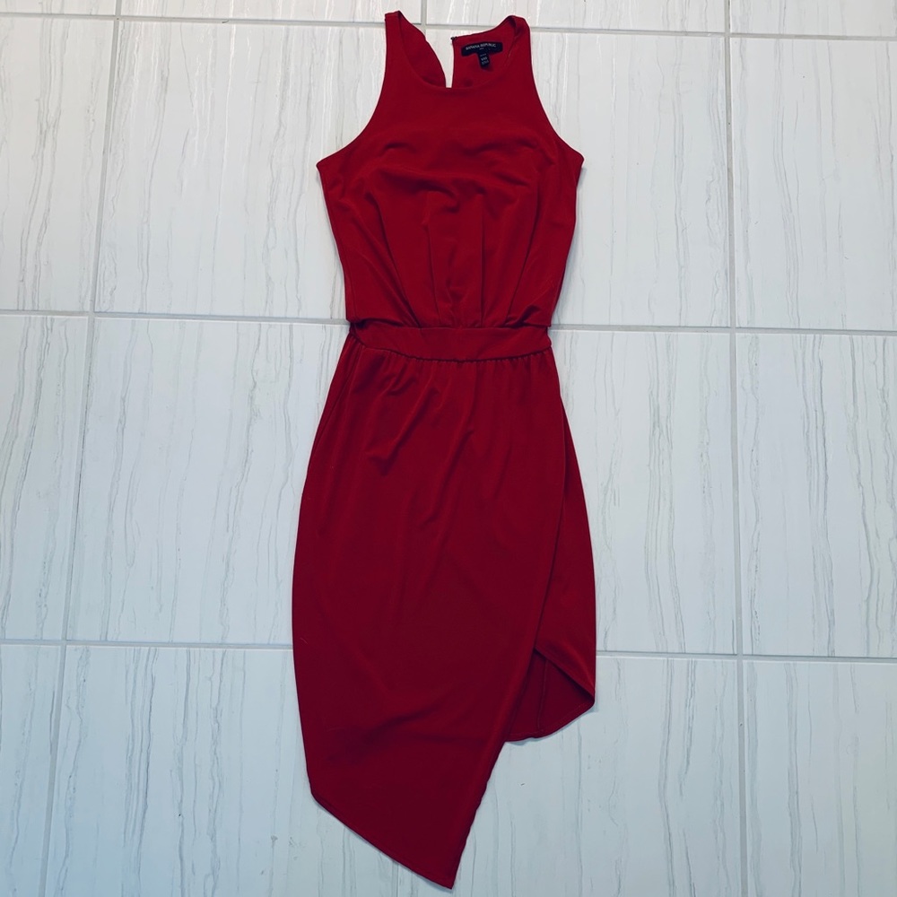 Banana Republic Red Wrap Dress